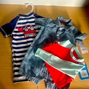 Baby boy 12 months summer swim & outfit
